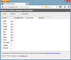 Web Character Editor
